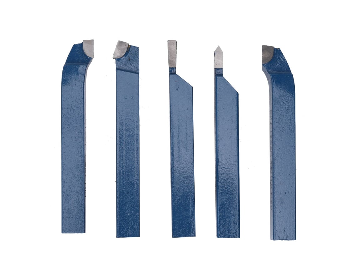 Conjunto De 5 Ferramentas De Torneamento Com Ponta De Carbeto Laxiscreed Para Torno E Rasgos