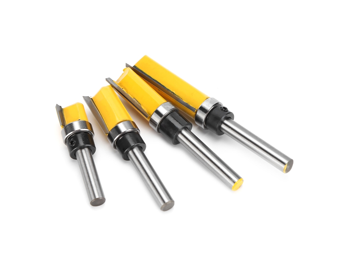 Conjunto De Fresa 4pcs 1/4 Resistente E Preciso
