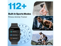 Relógio Inteligente com Monitoramento de Glicose Não Invasivo e Chamada Bluetooth. EOOCOO