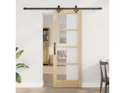 Vidaxl Porta Deslizante Orkdal 73,5 X 198,5 Cm Natural E Preto