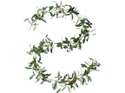 Flores Artificiais, Cesta Suspensa, Guirlanda De Folhas De Oliveira De 180 Cm, Trepadeira Artificial Com Para