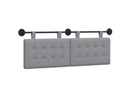 Conjunto 1 Cabeceira De Quarto Vidaxl Cinzento-claro Tecido (150 X 55 X 5 Cm)