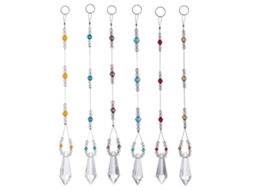 Pacote Com 6 Prismas De Bola De Cristal Para Pendurar Na Janela, Plantas, Decoração De Casamento Rnemitery