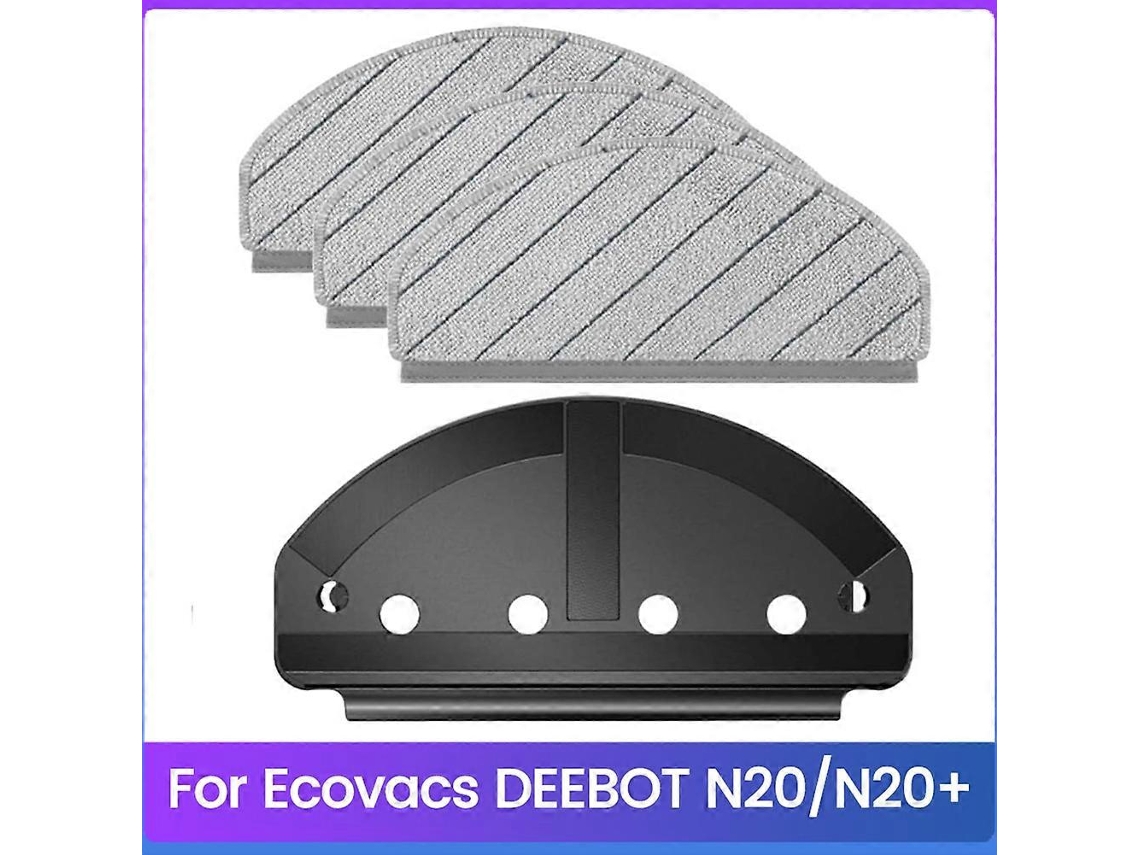 Kit De Suporte De Esfregão De Substituição Para Aspirador Robô Ecovacs Deebot N20/n20+ Com Panos De Microfibra Para Limpeza Eficiente De Pisos.