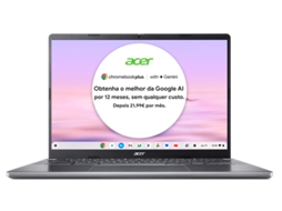 Portátil ACER Chromebook Plus 514 CB514-3H (14" - AMD Ryzen 5 7520C - RAM: 8 GB - 128 GB eMMC - AMD RadeonGraphics)