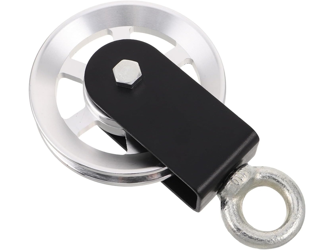 Polia De Levantamento Peso 105 Mm Com Suporte Em Liga Alumínio, Roda