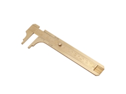 Paquímetro De Vernier De Latão Com Duas Escalas Mm/polegada Régua Medidora 100mm