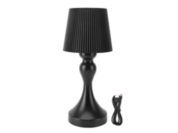 Lâmpada de Mesa sem fio LED com controle por toque dimmer recarregável USB para quarto escritório bar preto com S/MARCA