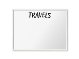Magnetic Board Travels For The Living Room Espelharte (80x60 Cm)