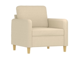 Sofa Chair, Sofa Chairs Vidaxl Creme Tecido (n/a)