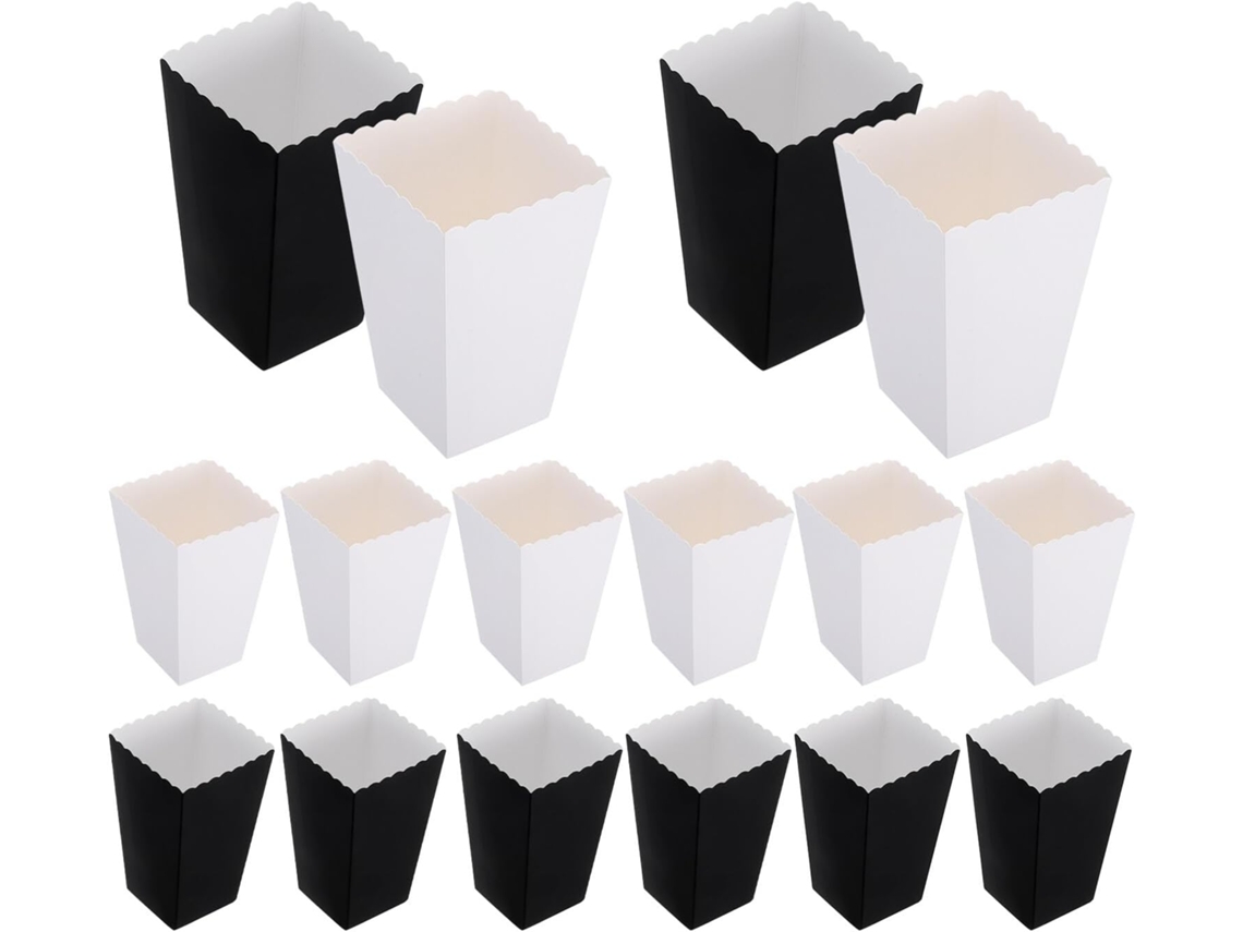 Caixas De Papel Para Salgadinhos E Pipoca, 50 Unidades, Material De Papel, Design Vintage, Ideais Para Festas E
