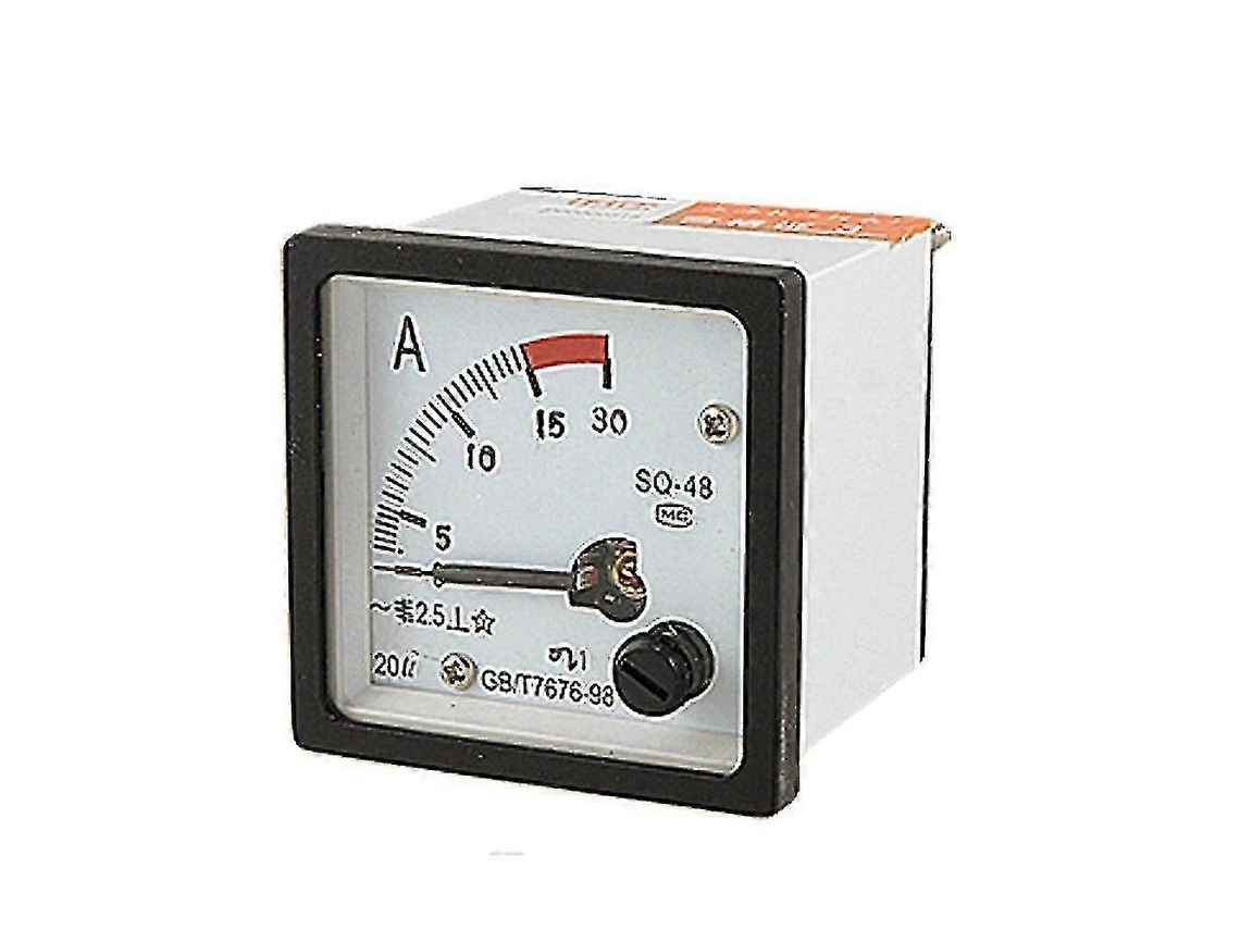 Medidor de corrente alternada analógico Brilvibera SQ48, amperímetro de painel, 0-15 A, preto e branco