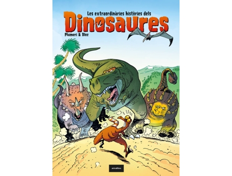 Livro Les Extraordinàries Històries Dels Dinosaures de Arnaud Plumeri (Catalão)