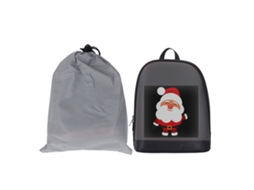 Mochila Led Programável com Tela de Cor Completa para Viagem e Outdoor