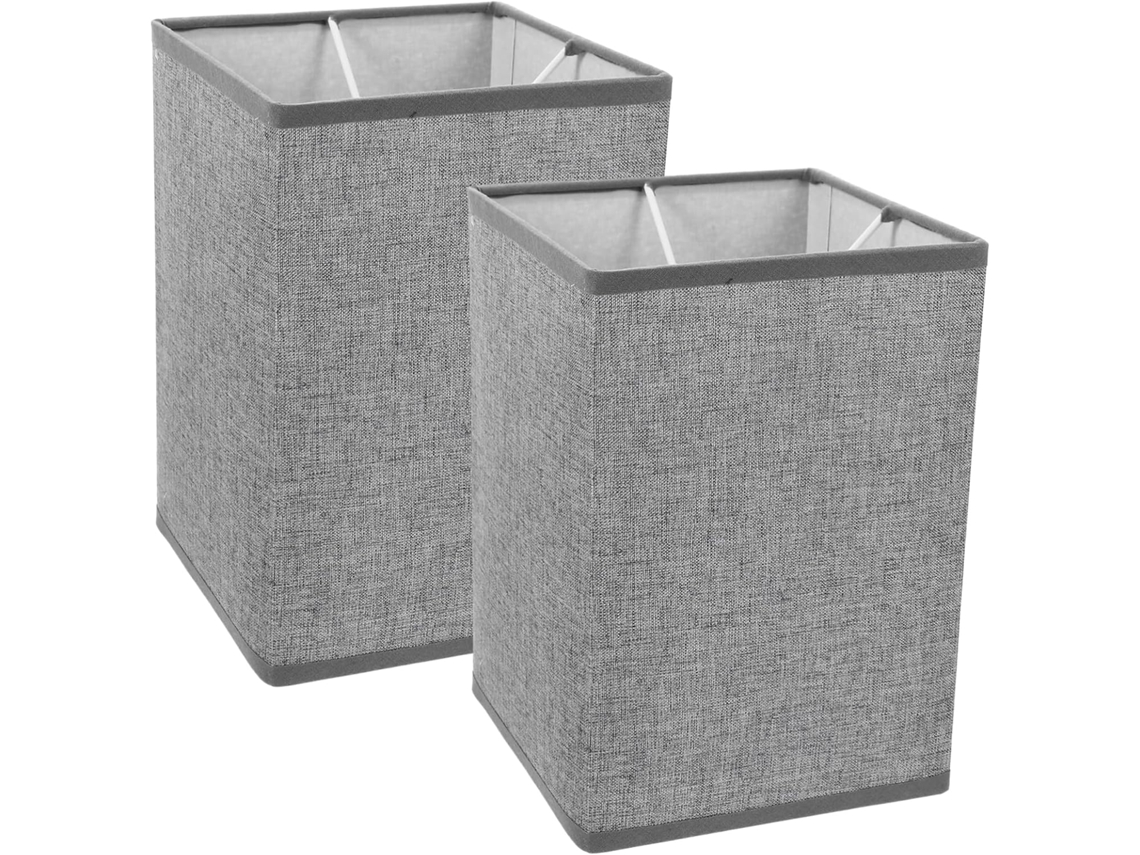 Abajur De Chão Moderno Em Linho, Conjunto De 2 Abajures Quadrados Decorativos E Confiáveis.