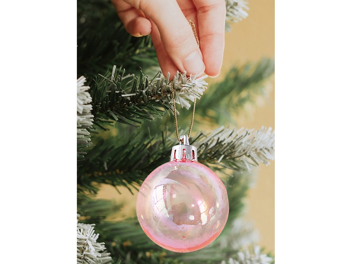 Enfeites De Natal (rosa Multicolorido) Eoocoo