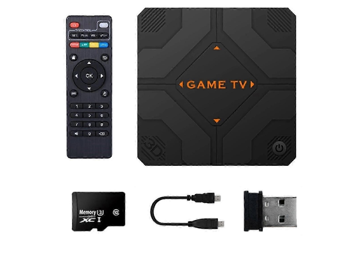 Console De Jogos Retrô V5 128g 51000 Jogos Dual Handheld Game Console Tv Box Game Controller Home Game System Plugue Eua Hengjian
