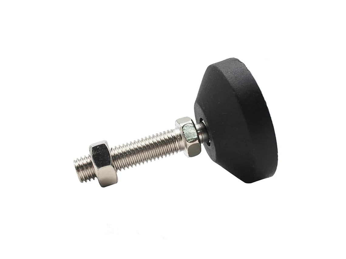 Pés Ajustáveis M10 M24 Para Torno, Com Base Giratória E Articulada, Almofada De Nylon Ajustável, Pés Niveladores