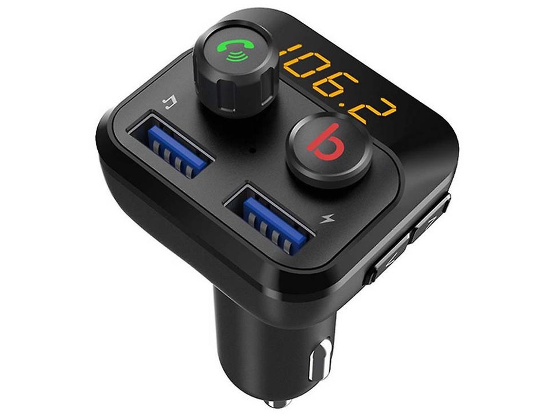 Transmissor Fm Bluetooth Yizhood Bt201d Dual Usb Graves Preto