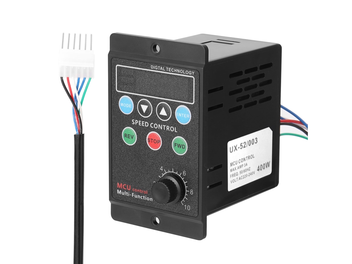Controlador de Velocidade de Motor 400w Ac220v Multifuncional com Display Digital e Configuração de Valor Alvo S/MARCA