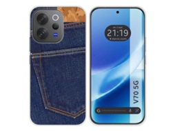 Capa Tumundosmartphone De Silicone Para Vivo V70 5g Com Estampa De Cowboy