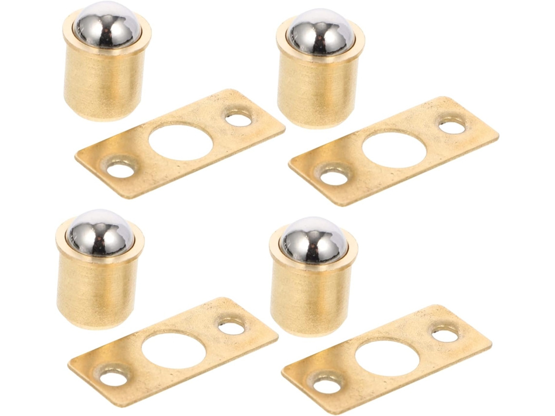 Conjunto De 10-fechos Porta Armário Em Cobre Puro Com Rolamento Esfera E Trava Tensão Móveis Portas, 16, 5mm