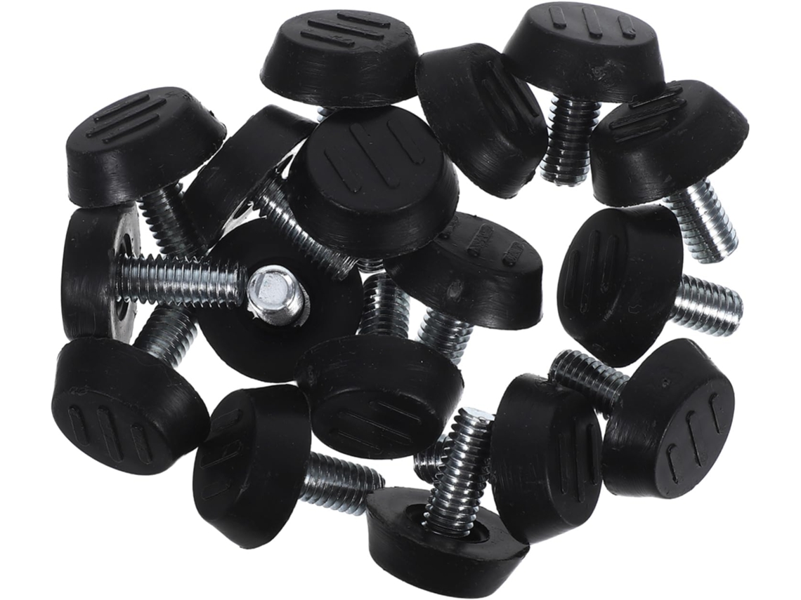 Conjunto De 16 Pés Niveladores Ajustáveis Para Móveis E Eletrodomésticos Sewacc, Em Metal E Plástico
