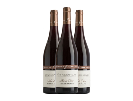 Vinho FERRATON PÈRE Plan de Dieu Côtes du Rhône Villages (0.75 L - 3 Unidades)