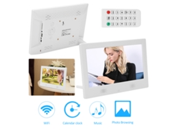 Lurelia Moldura Digital 10 Polegadas Led 1024x600 Cartão 16gb Telecomando Relógio Despertador Calendário