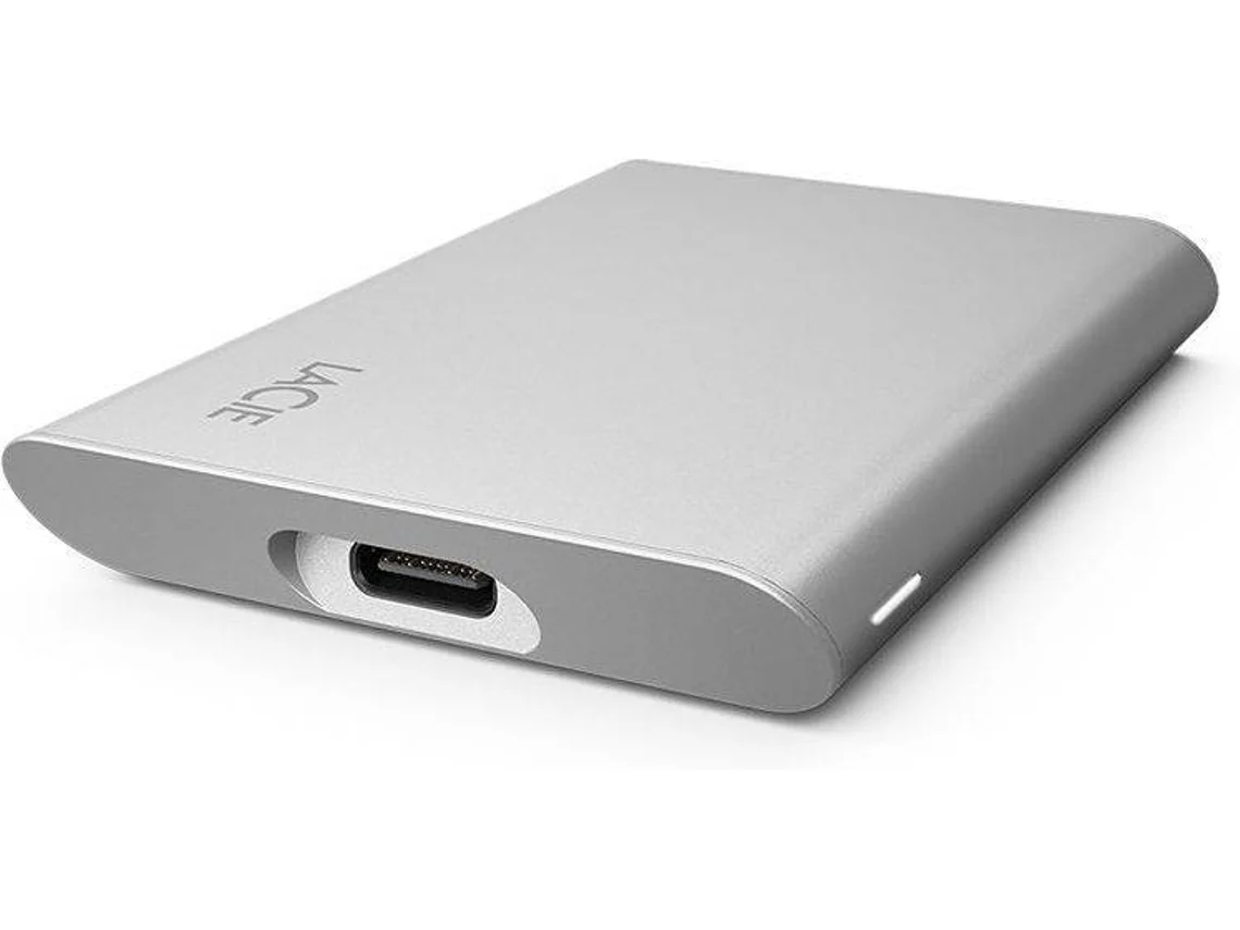Disco SSD Externo LACIE Portable SSD v2 (1 TB - USB 3.0 - 1050 MB/s)