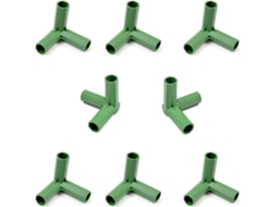 Conectores De Estrutura De Estufa 16mm Com Suporte Estável 10 Unidades