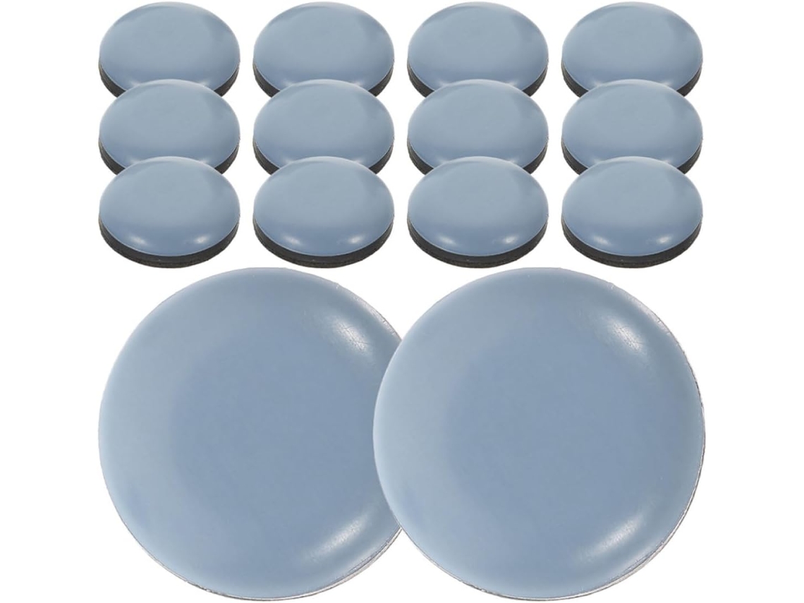 Conjunto De 24 Deslizadores Redondos Autoadesivos Para Móveis Em Ptfe
