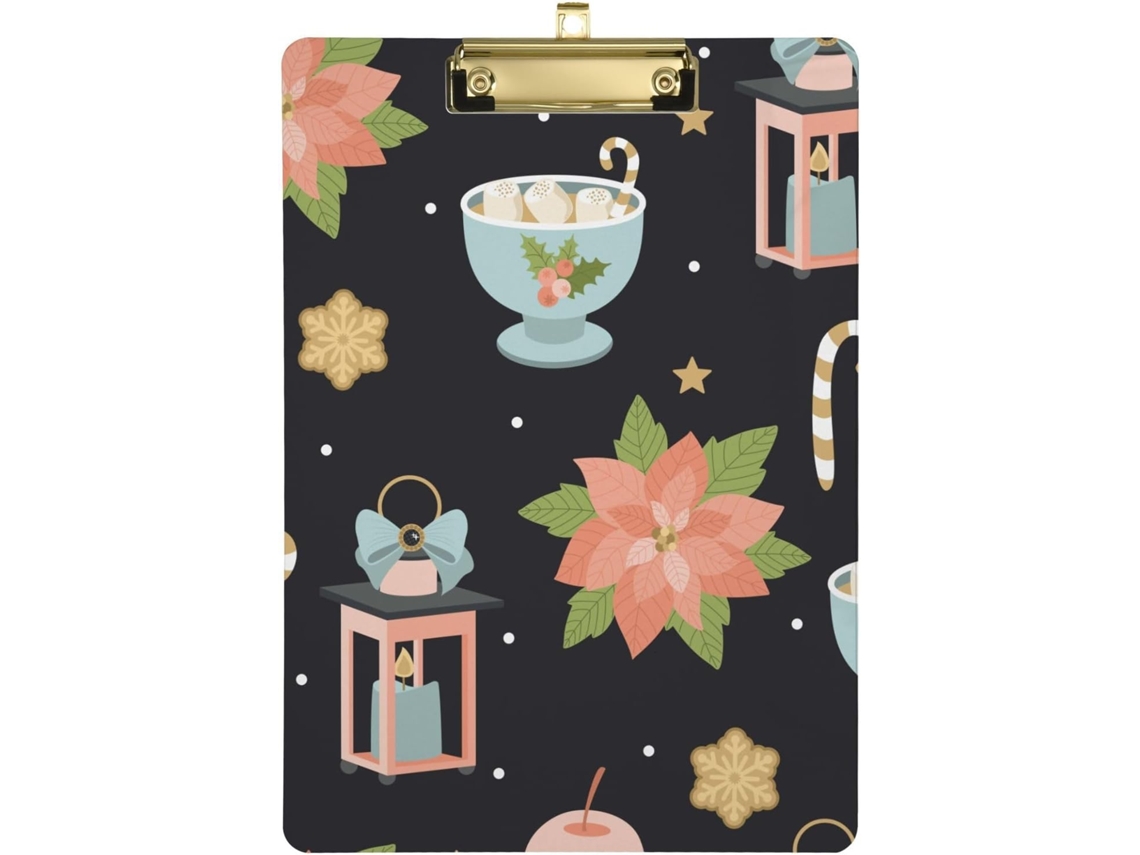 Prancheta Transparente Estilo Vintage, Chocolate Quente, Hospital, Automotivo, Futebol 31,8 X 22,9 0,3 Cm