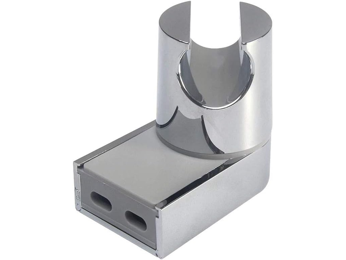 Suporte de parede para churrasqueira portátil, suporte ajustável para banheiro, acabamento cromado polido, deslizante, em ABS