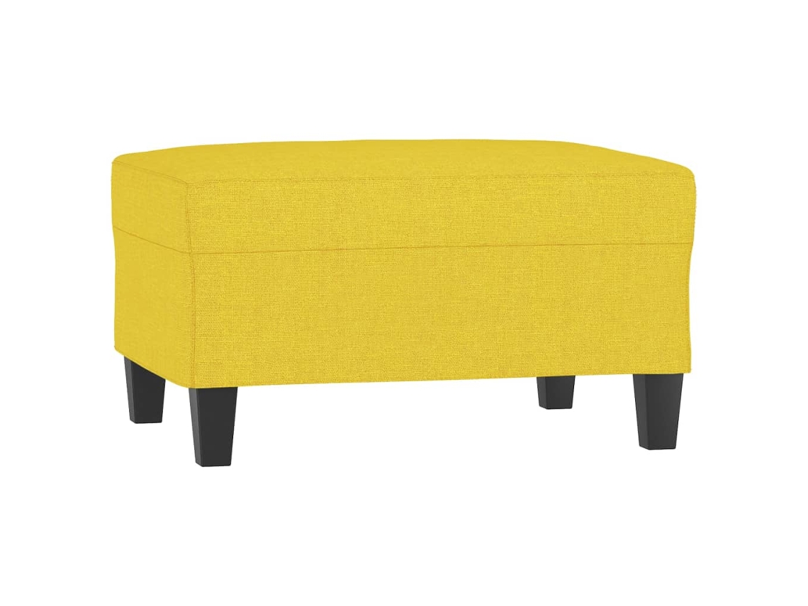 Footstool, Footstools Vidaxl Amarelo Tecido (70 X 55 X 41 Cm)