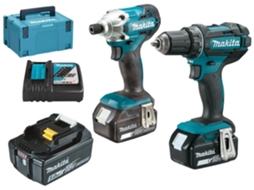 Combo Set Li Lon 18v Dtd156ddf482 35.0ah Makpac Makita