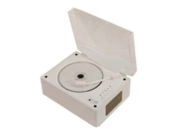 Leitor de CD retrô AQUAFORGE de madeira com Bluetooth, USB e entrada auxiliar