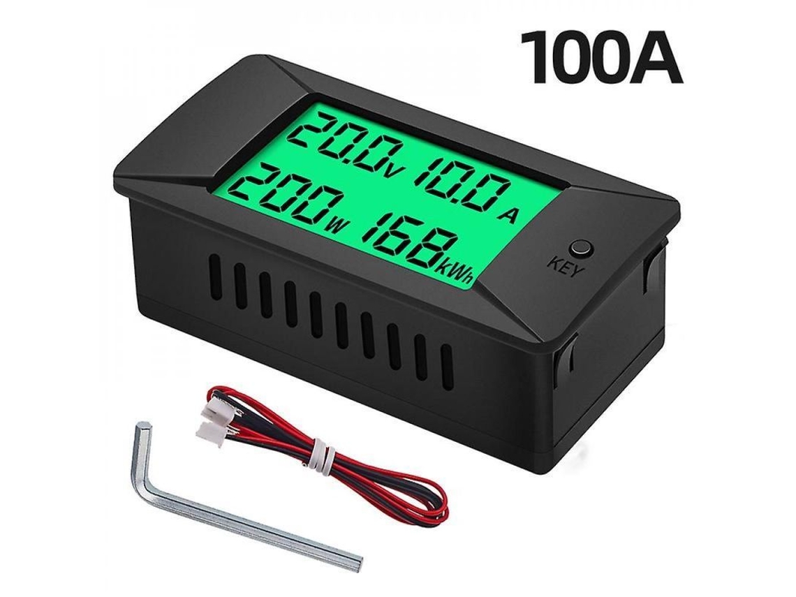 Meter Dc 0-300v 50a/100a/200a/300a Lcd Digital Voltmeter Amperímetro Potência Energia Detector Dc0-300v 100a