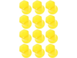 Indicador De Porca De Roda Solta 33mm, Pacote Com 12 Unidades, Amarelo