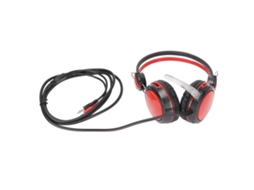 Aetheria fone de Ouvido Gaming com Microfone Isolamento Acústico Estéreo Fio Ergonômico para Pc Vermelho