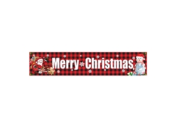 Laxiscreed Bandeira De Natal Festiva 250x48cm Para Decoração De Festa De Natal