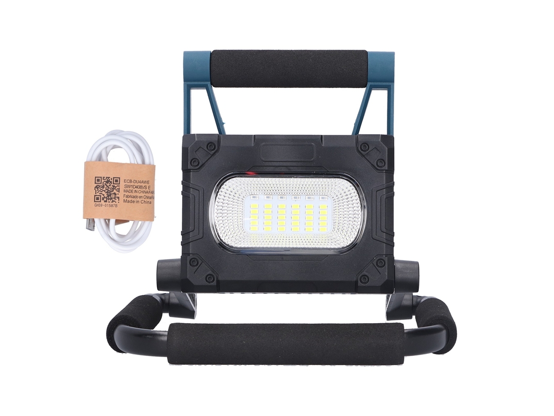 Rebe-lâmpada Solar Portátil 30w 36led Com Ímã, Recarregável Via Usb, Multifuncional Para Acampamento, Emergência E Trabalho