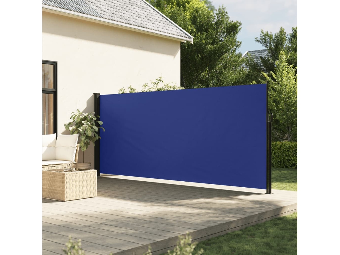 Vidaxl Toldo Lateral Retrátil 160x600 Cm Azul