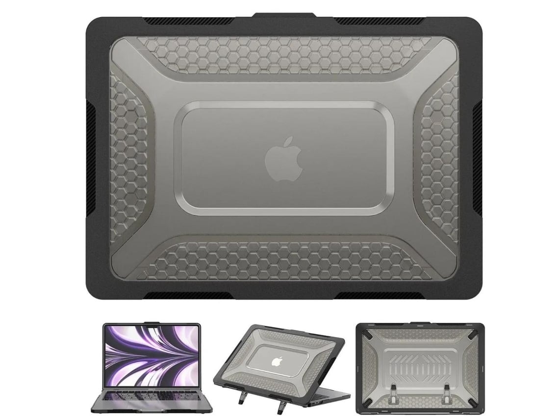 Capa Life Armor Para Macbook Pro 16 M3 Pro Preta Brilvibera