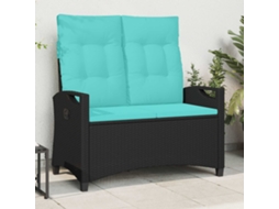 Vidaxl Banco De Jardim Com Travesseiro 105 X 60 X 112 Cm Aço