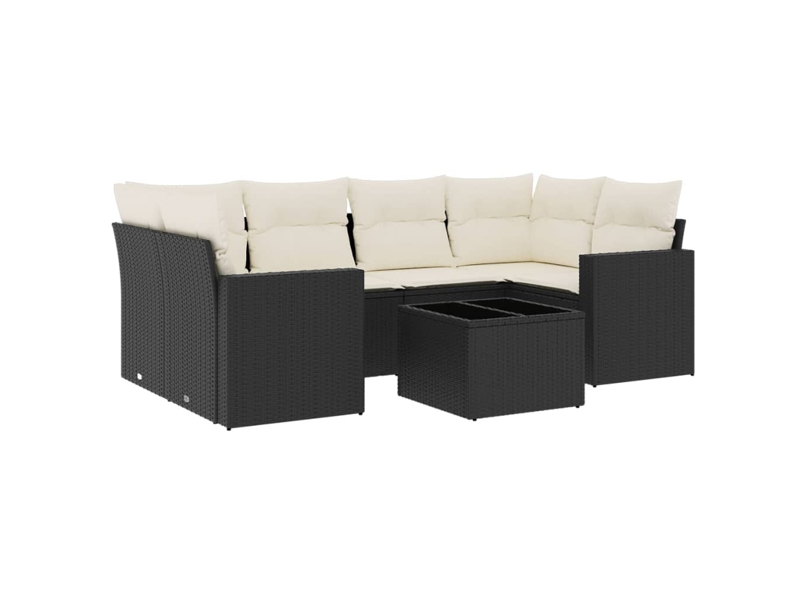 Garden Sofa Set, Garden Sofa Sets Vidaxl Preto Rattan / Vime (n/a)