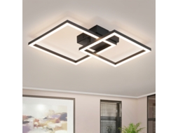 Nettlife Candeeiro De Teto Led Para Cozinha - 20 W, Preta, 4000k, Branco Neutro, Design Giratório Moderno, Iluminação De Canto Para Corredor E Quarto.