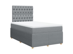 Box Spring Bed, Box Spring Beds Vidaxl Cinzeto Tecido (120 X 200 Cm)