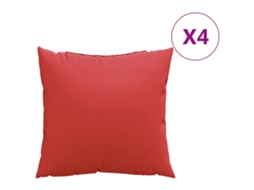 Sofa Cushion, Sofa Cushions Vidaxl Vermelho Tecido (60 X 60 Cm)