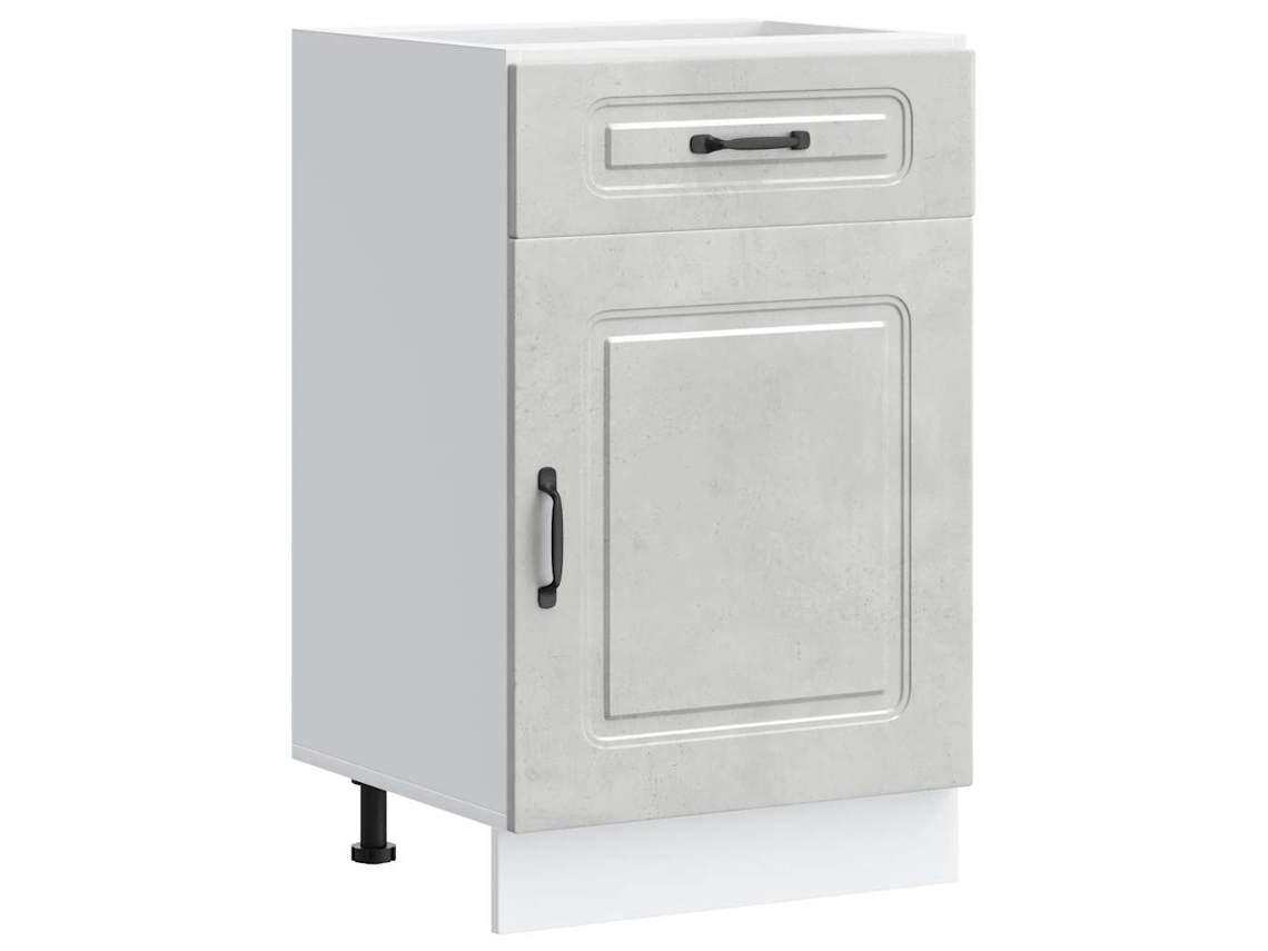 Kitchen Base Cabinet, Kitchen Base Cabinets Vidaxl Cinzeto Madeira Processada (n/a)
